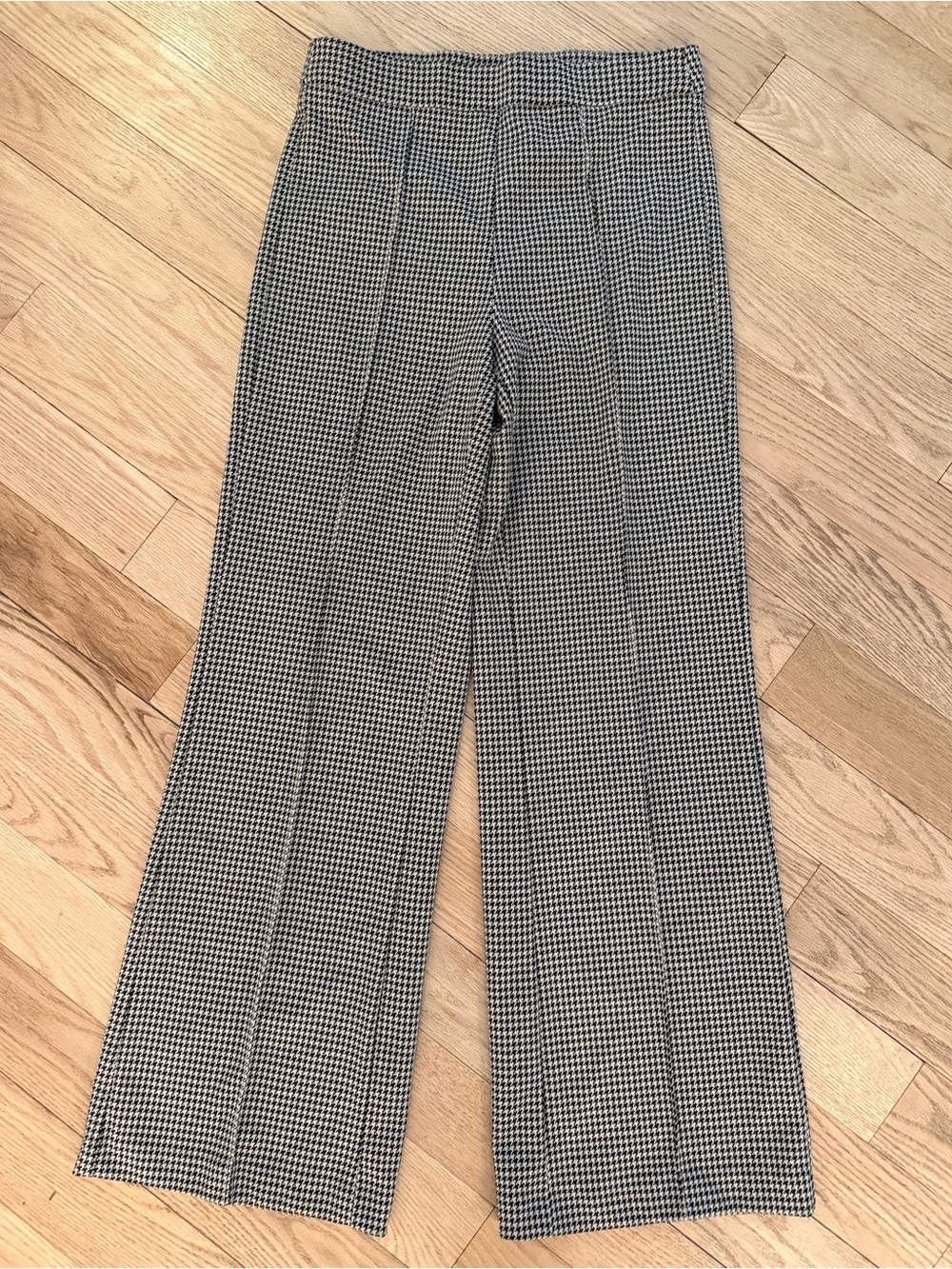 Jules & Leopold Black and Cream Houndstooth Waistband Pants Small
